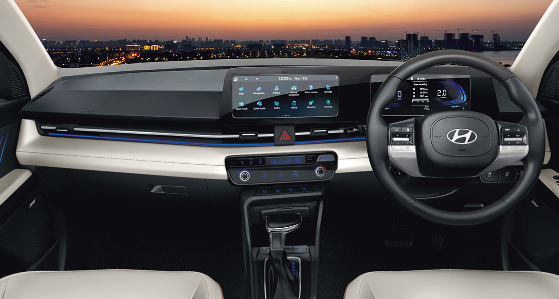 Premium dual tone beige & black interiors